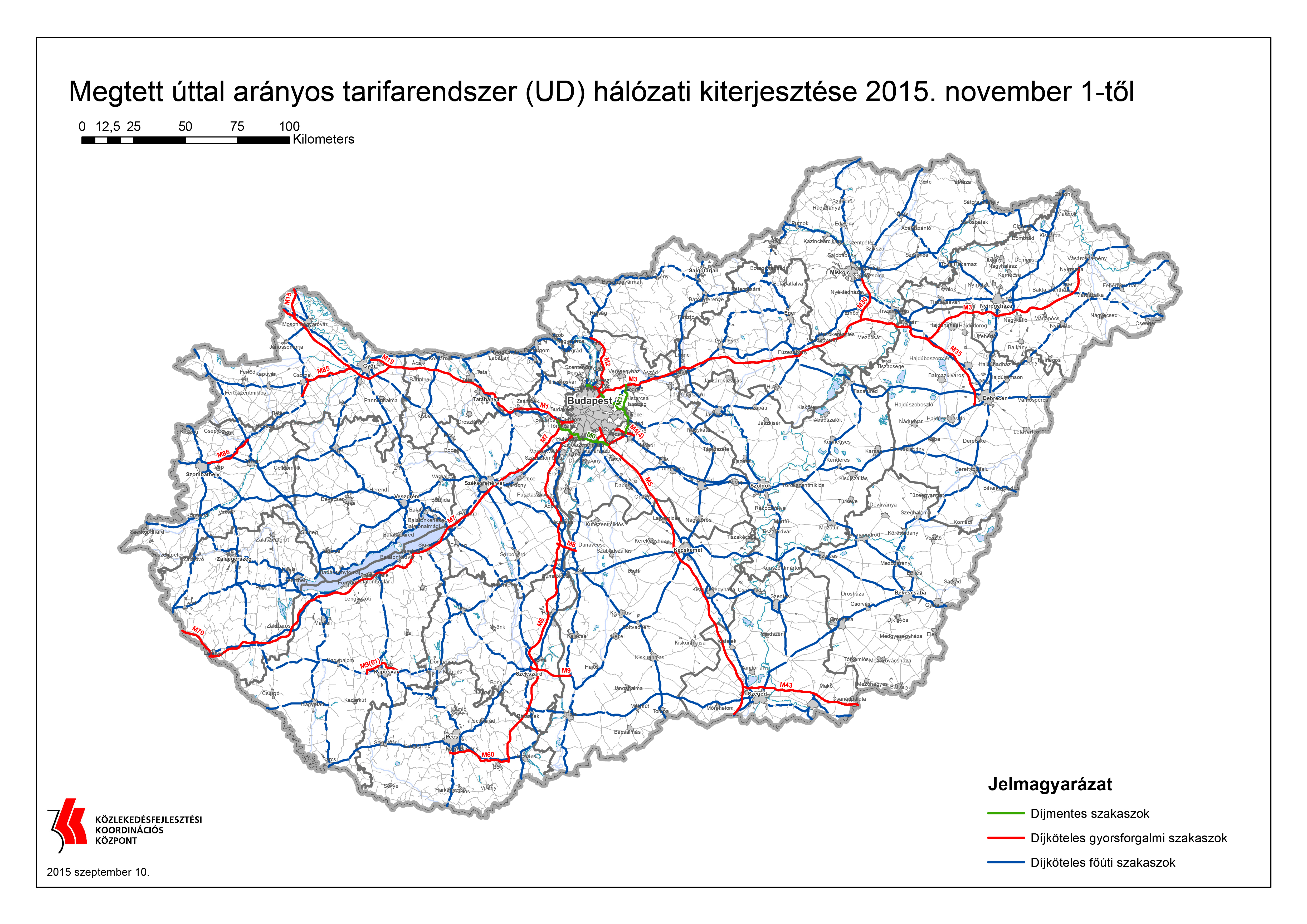 útdíj térkép magyarország 2015 HU GO ELEKTRONIKUS ÚTDÍJSZEDÉSI RENDSZER útdíj térkép magyarország 2015